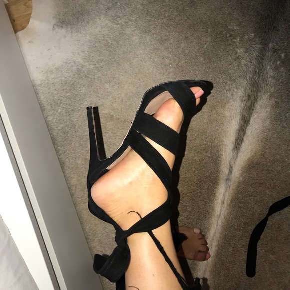 Tony Bianco Shoes - Black Tony Bianco Strappy Heels